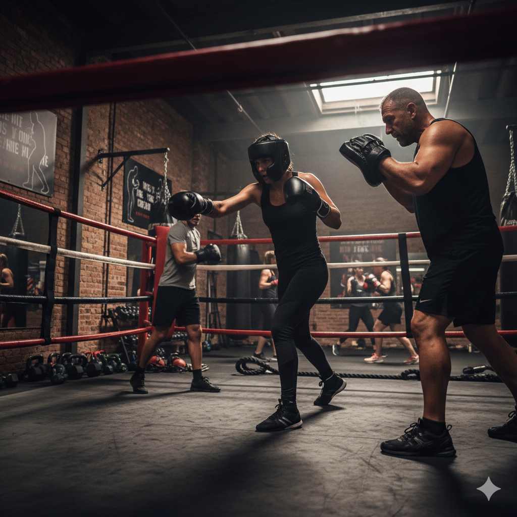 Professional boxing-inspired workouts
