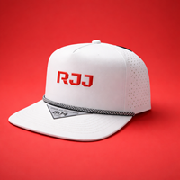 White RJJ side logo cap